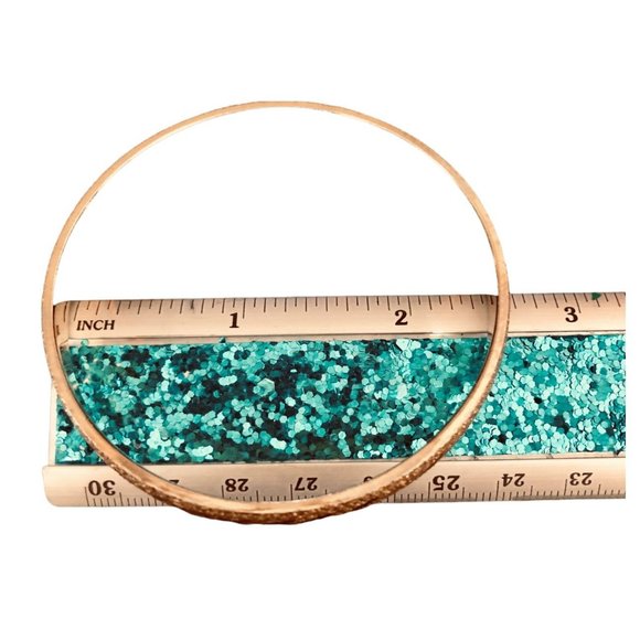 Monet Vintage Etched Gold Tone Bangle Bracelet Bold Gold - Picture 7 of 11